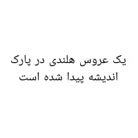 یک عروس هلندی امروز در پارک اندیشه پیدا شده