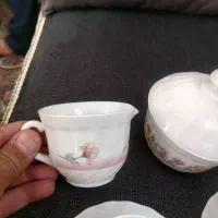 ۱ دست فنجان ارکوپال Luminarc  و ۲ عدد قندان|ظروف سرو و پذیرایی|ری, تقی آباد|دیوار