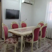 مبل 9 نفره + میز غذاخوری 6 نفره + بوفه|مبلمان خانگی و میز عسلی|قم, پردیسان|دیوار