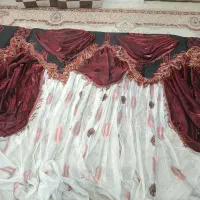 پرده والان دار زیبا با رومیزی و...|پرده، رانر، رومیزی|چناران, |دیوار