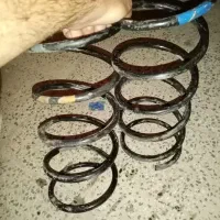 یک جفت فنر کوتاه شده پژو 405 و سپر و آینه پراید