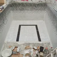 کاشیکاری کاشی کاری کاشی استخر سرامیککار سرامیک|خدمات پیشه و مهارت|بومهن, |دیوار