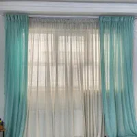 پرده همراه تور کنار
