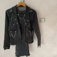 کت وشلوار جین دخترانه