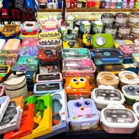 ظرف غذا قمقمه استیل پلاستیکی ظرف چاشت مدارس