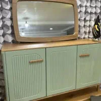 آینه کنسول سبز پسته ای زرکالا|بوفه، ویترین، کنسول|یاسوج, |دیوار