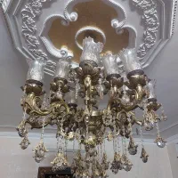 لوستر برنجی|لوستر و چراغ آویز|اسلام‌شهر, شهرک قائمیه|دیوار