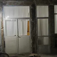 درب پنجره آهنی کیلویی50 با قفل و رنگ