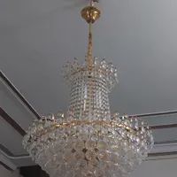 لوستر شیک کریستالی در حد نو با تخفیف ویژه