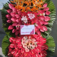 تاج گل طبیعی ترحیم(تسویه بعد از تحویل،ارسال رایگان