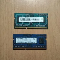 رم لپتاپ DDR3L دو عدد ۴ گیگ سالم و تستشده