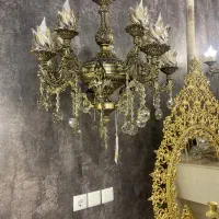 لوستر کریستال و دایکاست ۸شعله یاقوت|لوستر و چراغ آویز|اصفهان, بوستان ناژوان|دیوار