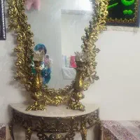 اینه و شمعدان برنز