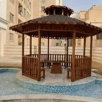 الاچیق.کلبه چوبی.روف گاردن.تراس گاردن.دکورچوبی|خدمات پیشه و مهارت|قم, باجک دو|دیوار