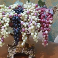 جا میوه خوری بزرگ با ۸ عدد خوشه انگور