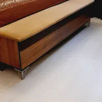 تخت دو نفره جک دار با دراور و اینه. چوب|تخت و سرویس خواب|تهران, سردارجنگل|دیوار