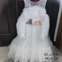 لباس عروس بچه همراه تور سر