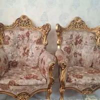 مبل سلطنتی استیل چوب ۷ نفره سالم