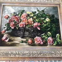 ۲ عدد تابلو فرش دستباف|تابلو فرش|تهران, صد دستگاه|دیوار