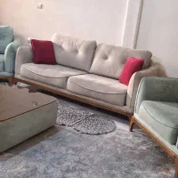 مبل راحتی ۵ نفره همراه پاف