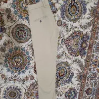 شلوار کتان کرمی با کیفیت سایز ۳۲