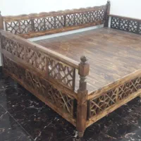 تخت سنتی ۲ در ۱ نیم بزرگ رنگ ثابت