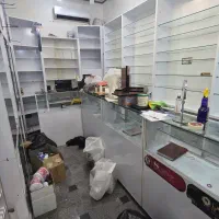 ویترین و قفسه چوبی رنگ سفید