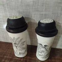 نقاشی رو ظرف صدساله|کلکسیون اشیاء عتیقه|خمینی‌شهر, |دیوار