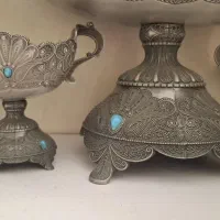 سیاه قلم نگین کاری فیروزه