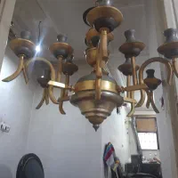 لوستر ده شعله نورسازان|لوستر و چراغ آویز|رشت, رشتیان|دیوار