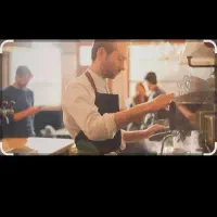 همکار در کافه.یا اجاره با وسایل