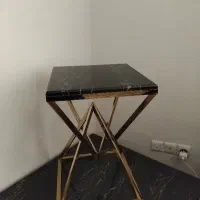 جلو مبلی سه تیکه فلز ی طلایی