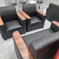 نیم ست اداری،مبل راحتی چرم،میز مدیریت|دفتر کار|کرج, کمال‌شهر|دیوار