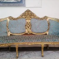 مبلمان 9نفره سلطنتی چوب  گردو