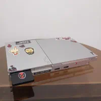 ps2 کمیاب اسلیم نقره ای همراه با تلویزیون