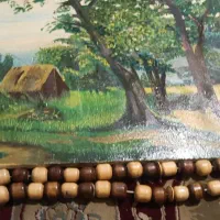 تبیح چوبی بزرگ وتابلو تزیینی
