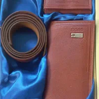 ست کیف پول، جا کلیدی و کمربند چرم