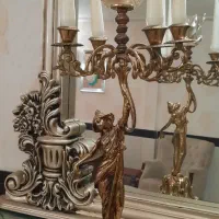 شمعدانی جفت ترکیب برنز آلومینیوم