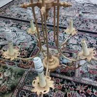 دو عدد لوستر برنجی|لوستر و چراغ آویز|تهران, دبستان|دیوار