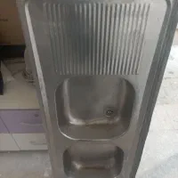 سینک دوقلو|آب‌چکان و نظم‌دهنده ظروف|قم, ولیعصر|دیوار