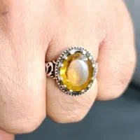 انگشتر نقره سیترین