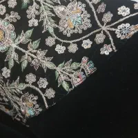 مانتو مخمل اینه ای با تکه های کار شده|لباس|کوهدشت, |دیوار