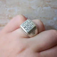 انگشتر نقره قدیمی دستساز