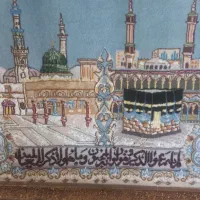 تابلوفرش کرک گل ابریشم تبریز