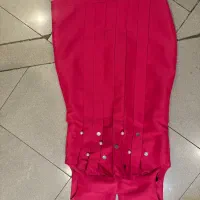 پیراهن سرخابی ساتن تافته