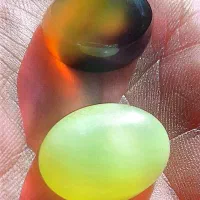 عقیق آتشین و سنگ شب تاب