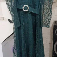 لباس مجلسی کارشده ی زر دار .
