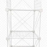قفسه فلزی مشبک سفید