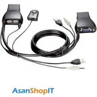 کی وی ام سوئیچ دو پورت دی لینک مدل KVM-222