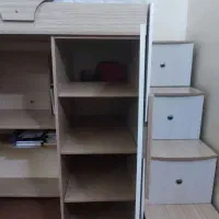 تخت خواب دو طبقه تک نفره|تخت و سرویس خواب|جم, |دیوار